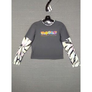 Grateful Dead Shirt Womens Small Tie Dye Long Sleeve Graphic Bears Kindness Band